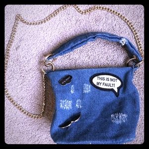 Zara TRF denim purse, like New!!